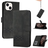 Cubic Skin Feel Flip Leather Phone Case, For iPhone 13 mini, For iPhone 13, For iPhone 13 Pro, For iPhone 13 Pro Max
